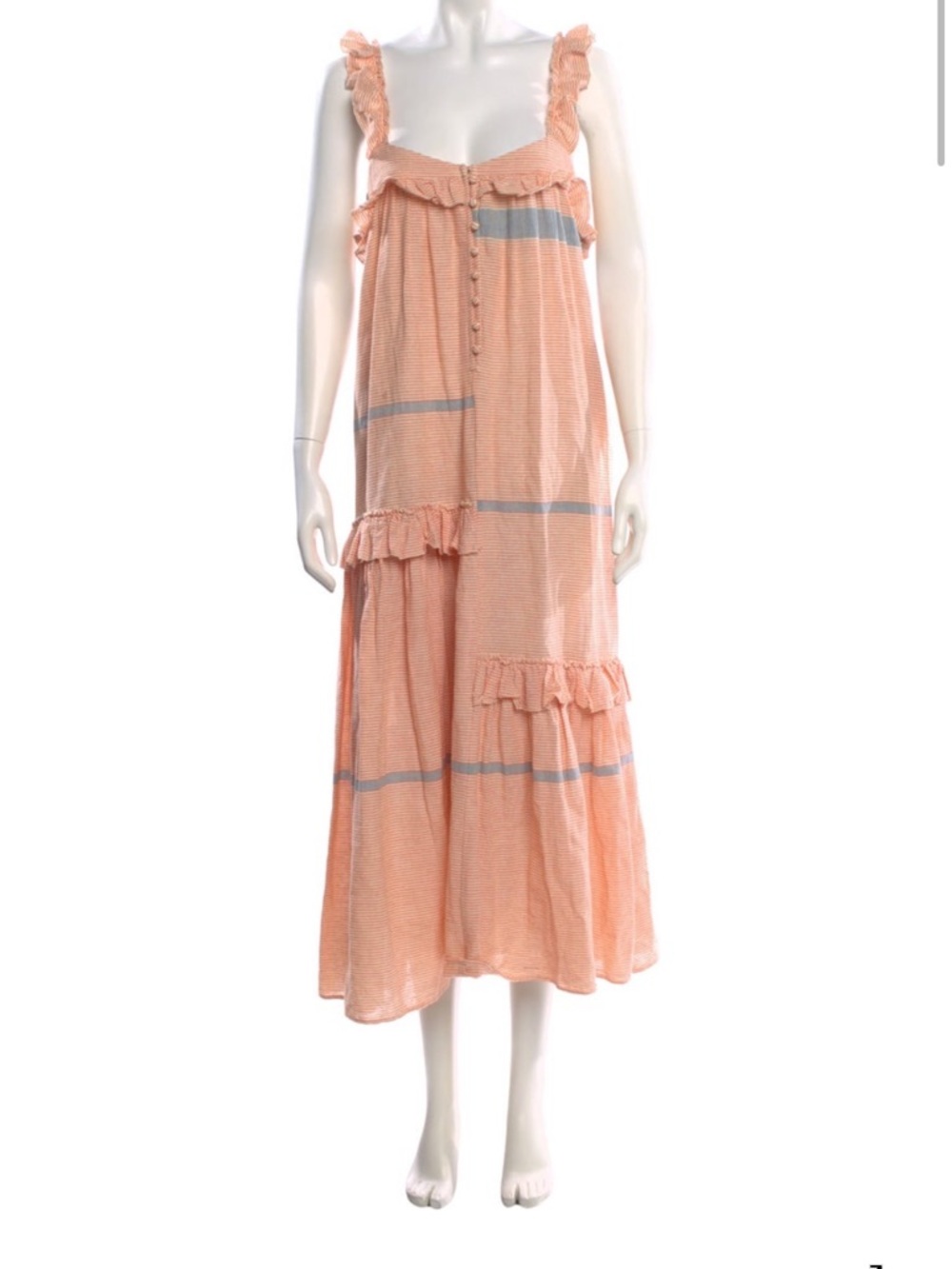 Apiece Apart Ruffle-Strap Maxi Dress